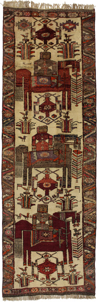 Bakhtiari - Qashqai Perser Teppich 387x124