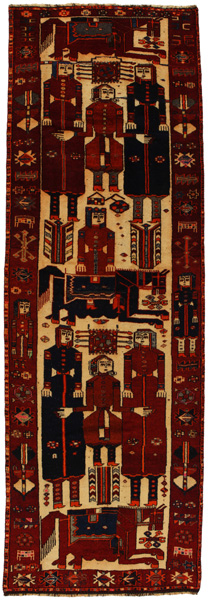 Bakhtiari - Qashqai Perser Teppich 415x133
