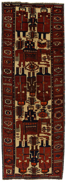 Bakhtiari - Qashqai Afghanischer Teppich 418x147