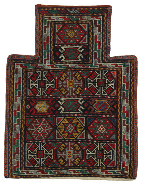 Qashqai - Saddle Bag Tapis Persan 51x34