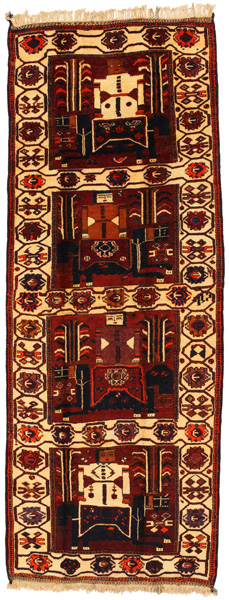 Bakhtiari - Qashqai Perser Teppich 412x154