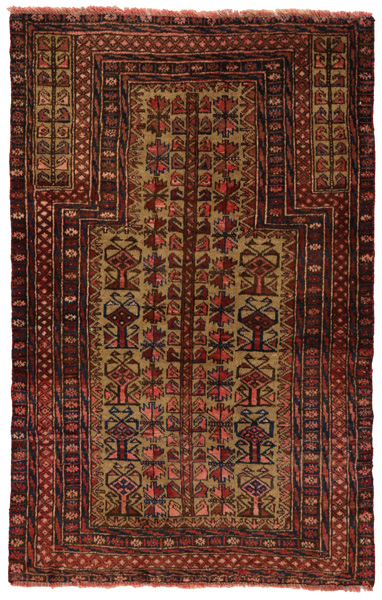 Beloutch - Turkaman Tapis Persan 117x75